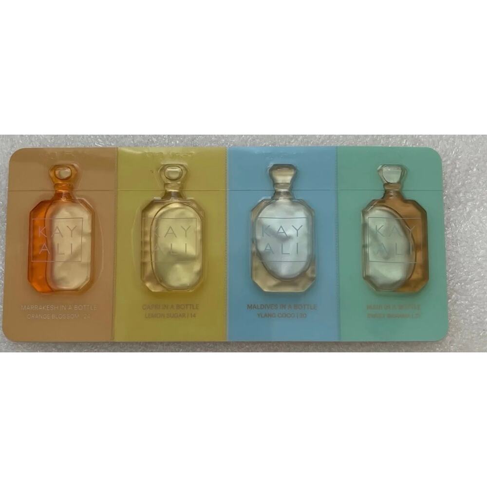 Kayali Vacation In a Bottle Eau De Perfume Sample Set Of 4 Scents 0.6ml Each New